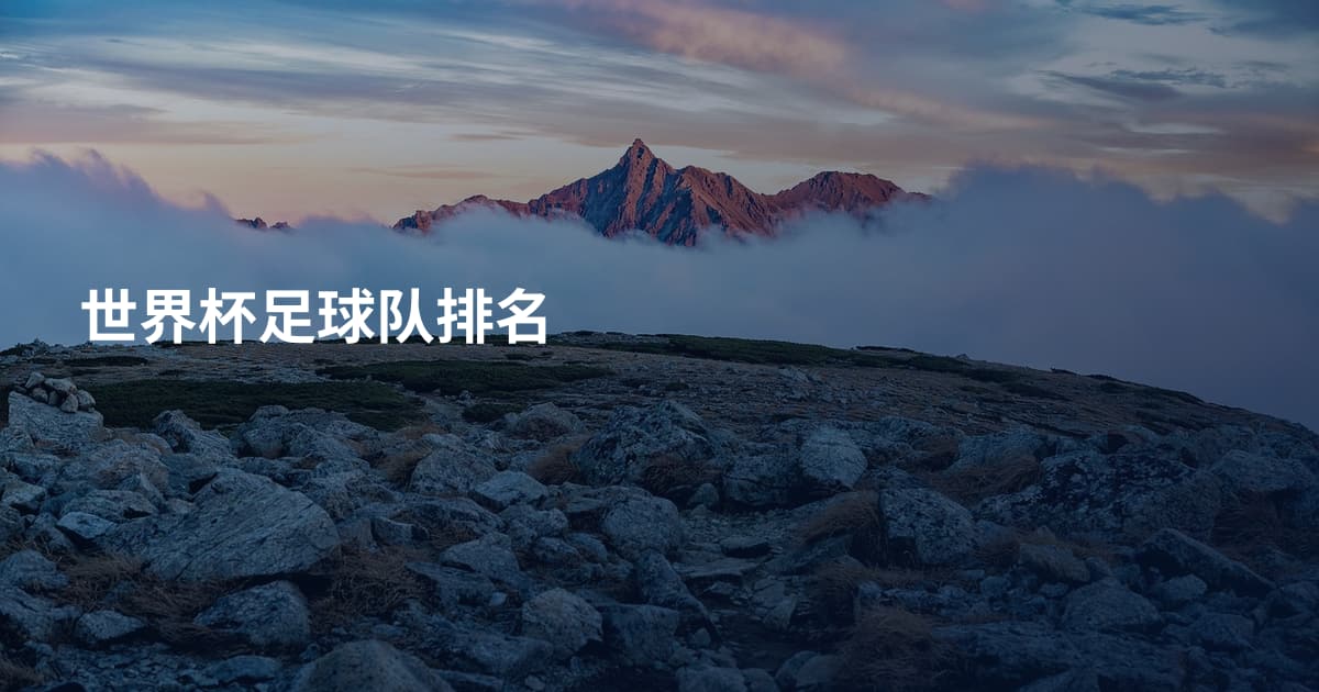 世界杯足球队排名