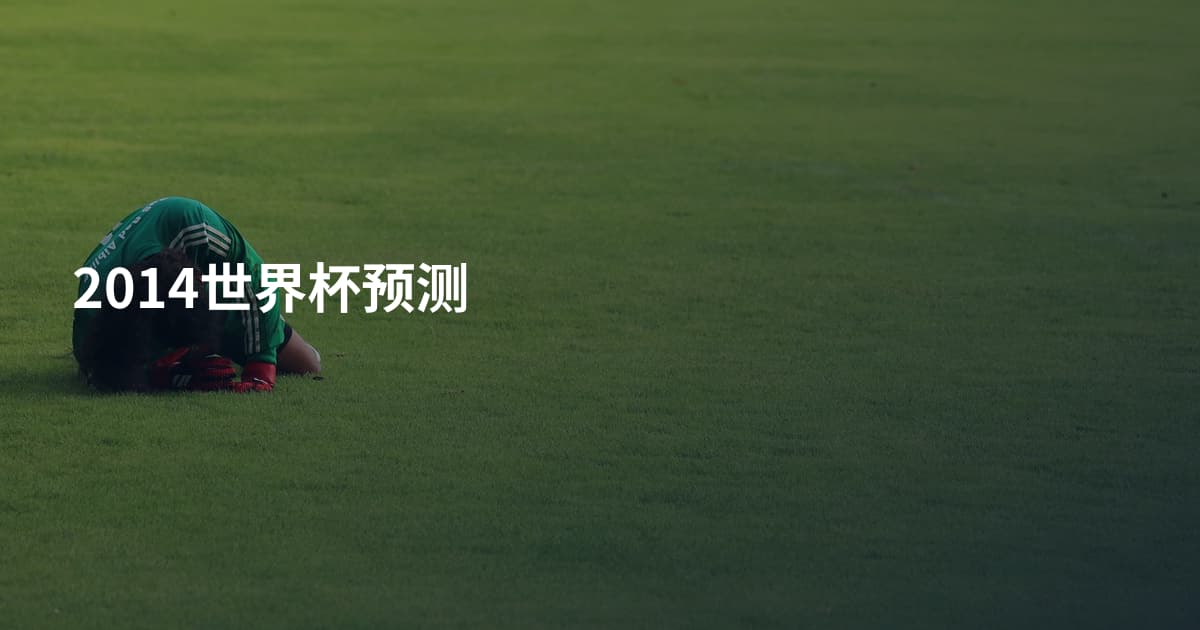 2014世界杯预测