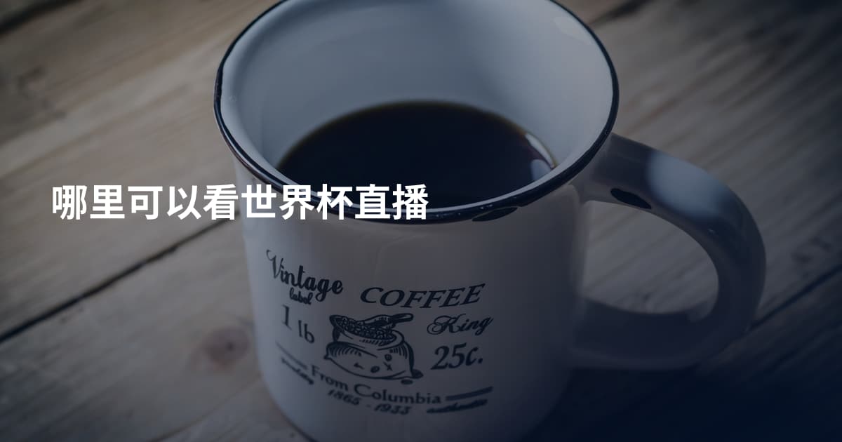 哪里可以看世界杯直播