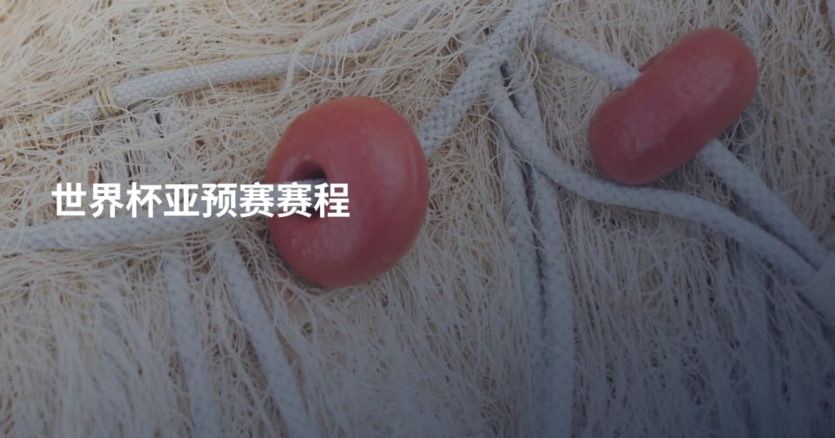 世界杯亚预赛赛程