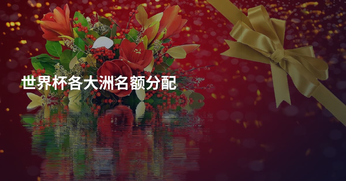 世界杯各大洲名额分配