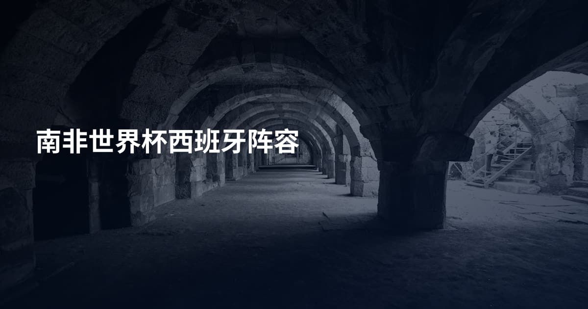 南非世界杯西班牙阵容