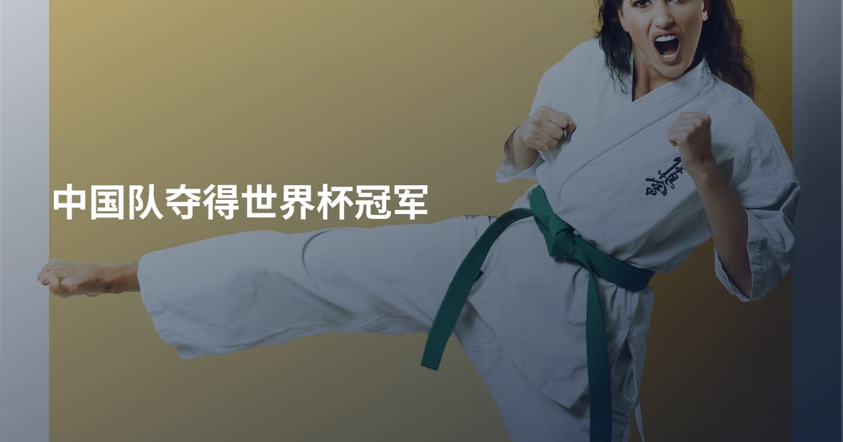 中国队夺得世界杯冠军