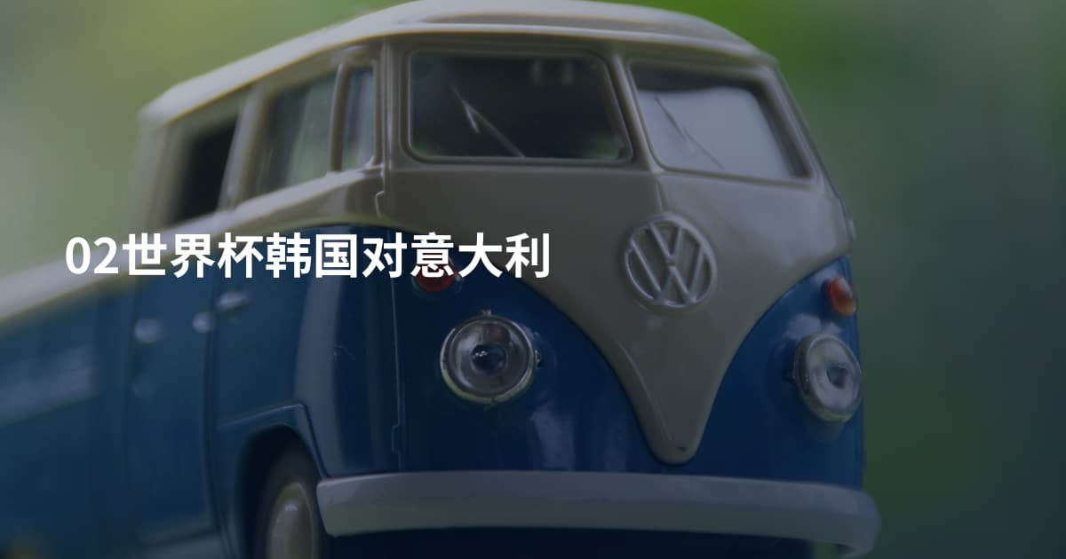 02世界杯韩国对意大利