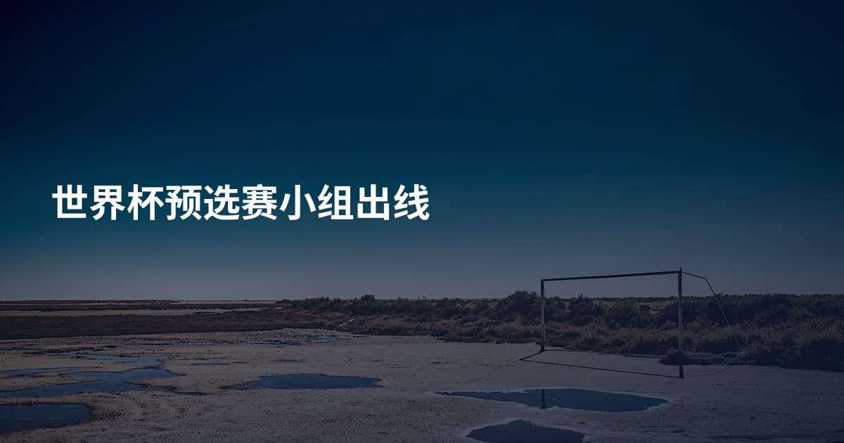 世界杯预选赛小组出线