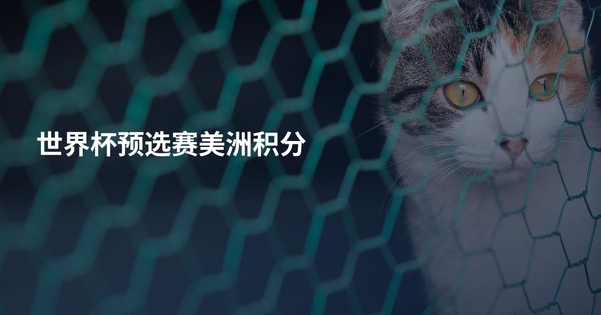 世界杯预选赛美洲积分