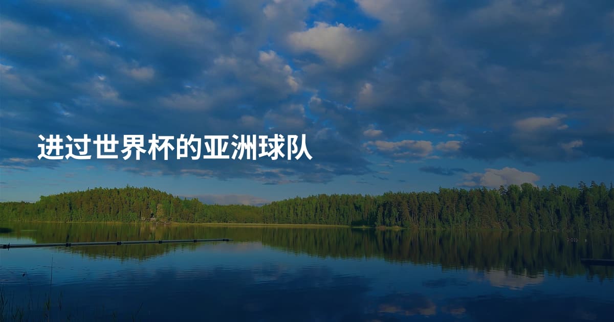 进过世界杯的亚洲球队