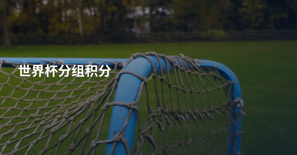 世界杯分组积分