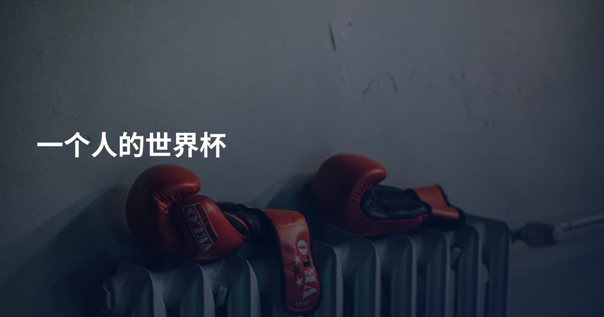 一个人的世界杯