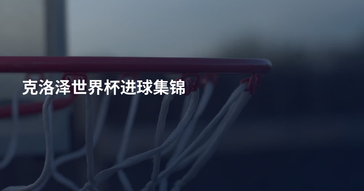 克洛泽世界杯进球集锦