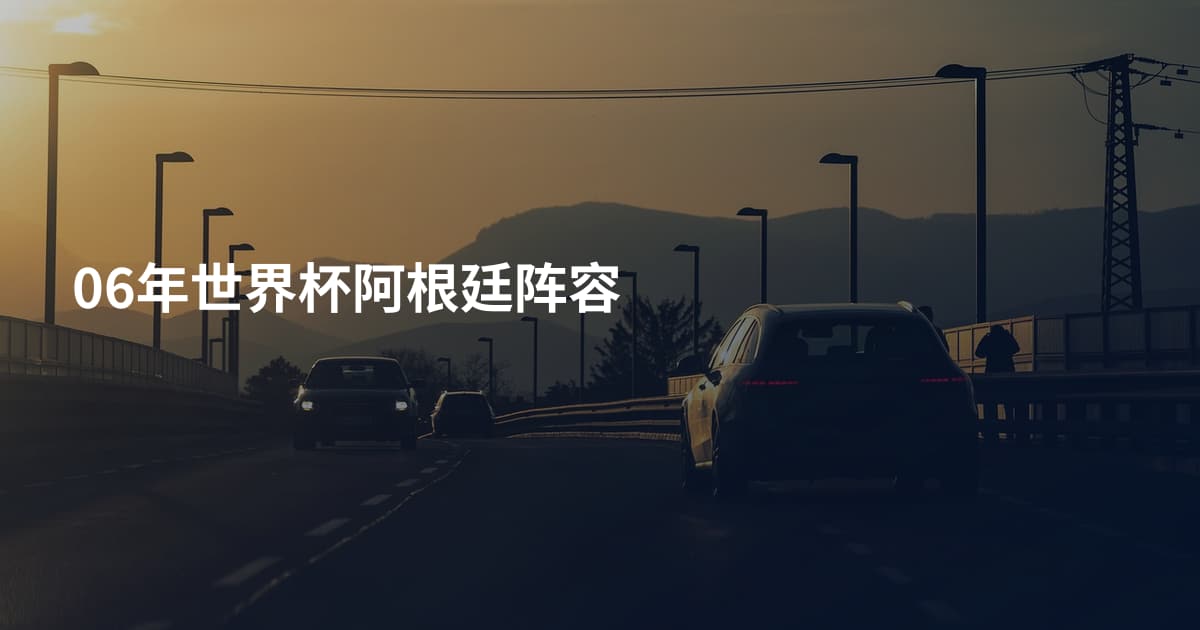 06年世界杯阿根廷阵容