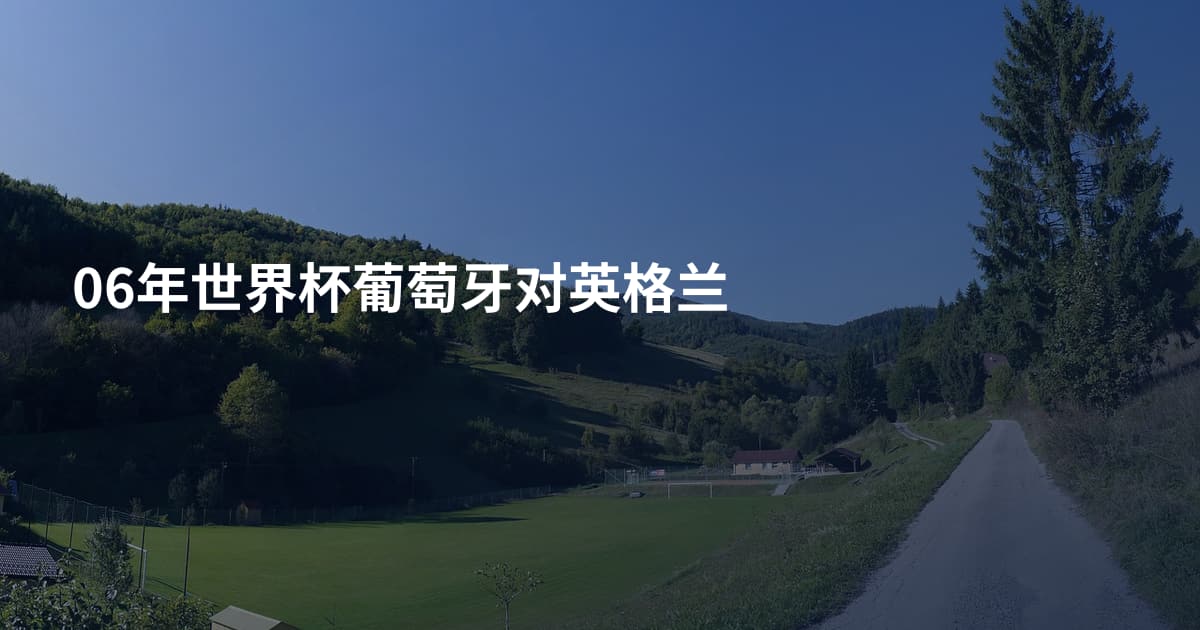 06年世界杯葡萄牙对英格兰