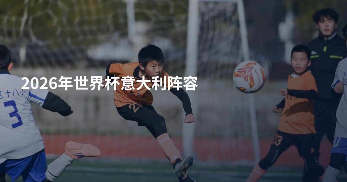 2026年世界杯意大利阵容