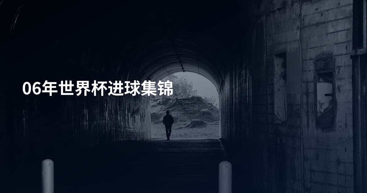 06年世界杯进球集锦