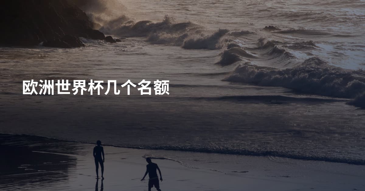 欧洲世界杯几个名额