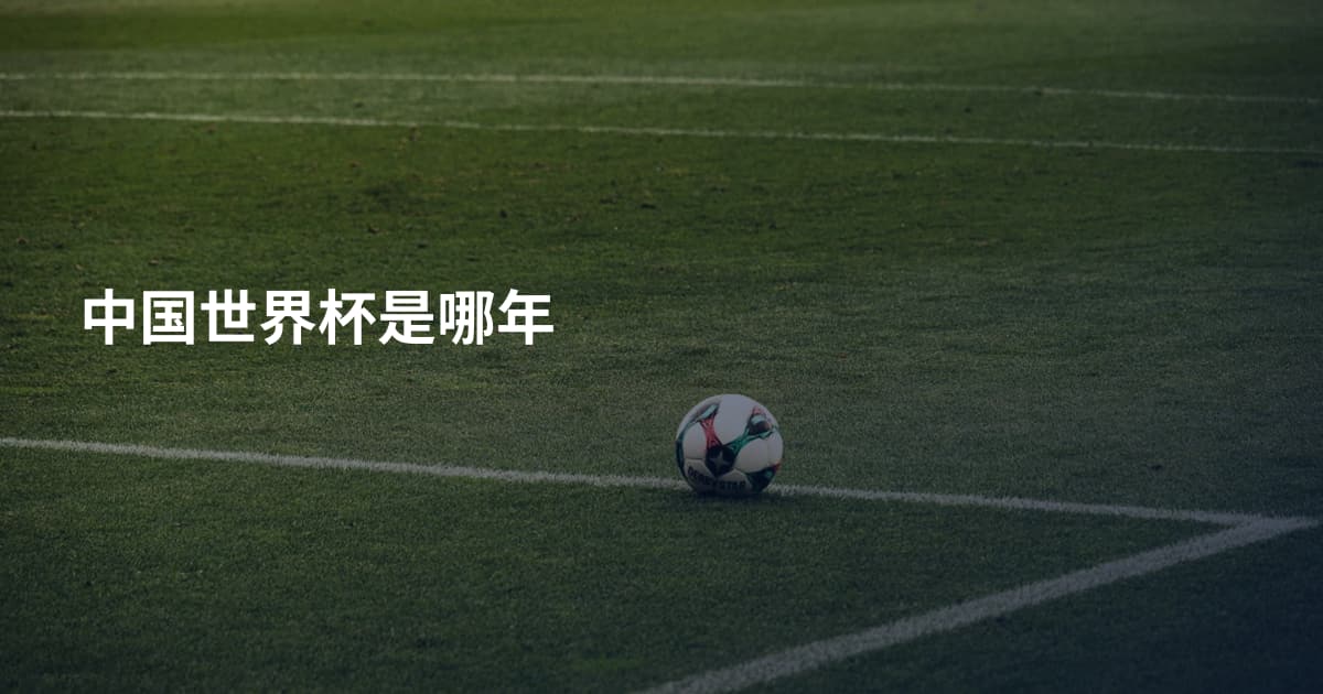 中国世界杯是哪年