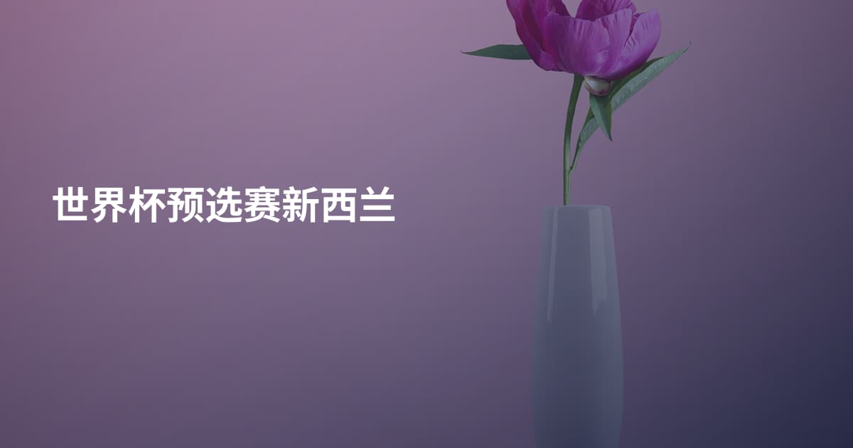 世界杯预选赛新西兰