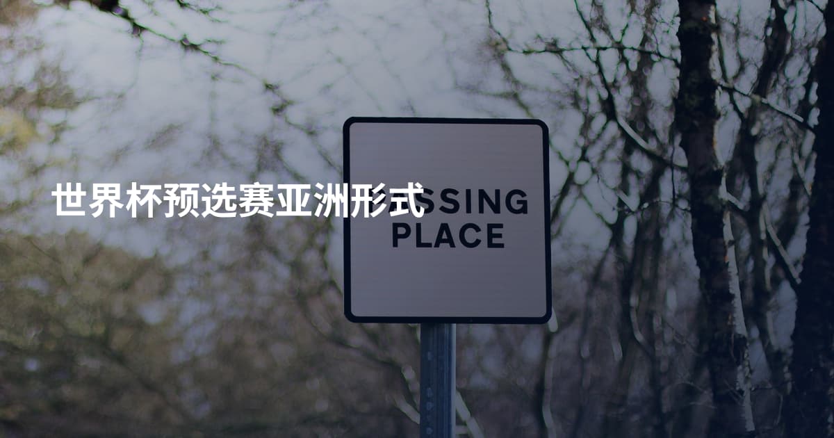 世界杯预选赛亚洲形式