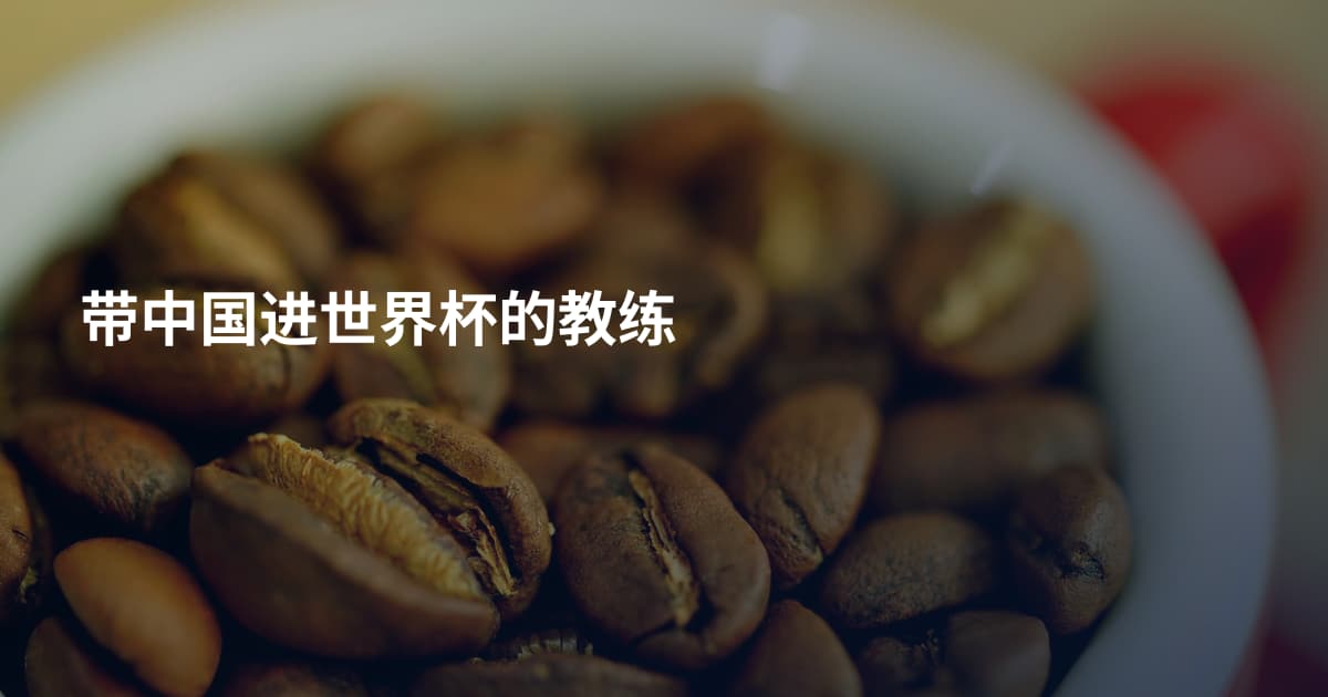 带中国进世界杯的教练