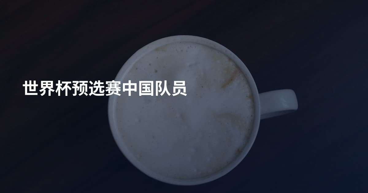 世界杯预选赛中国队员