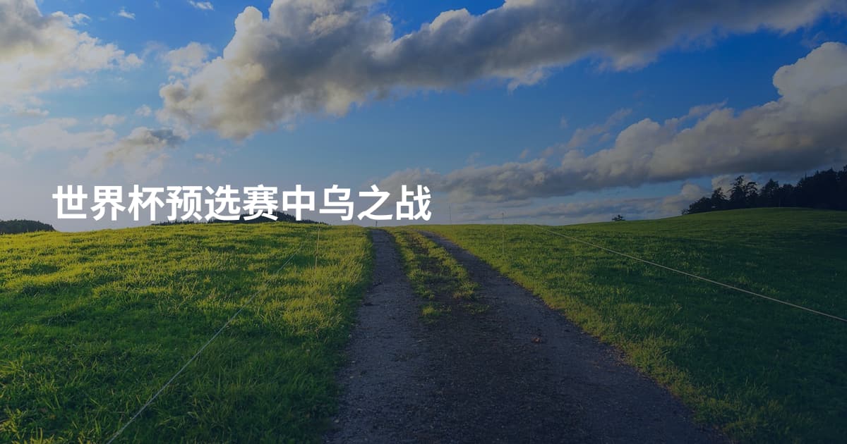 世界杯预选赛中乌之战