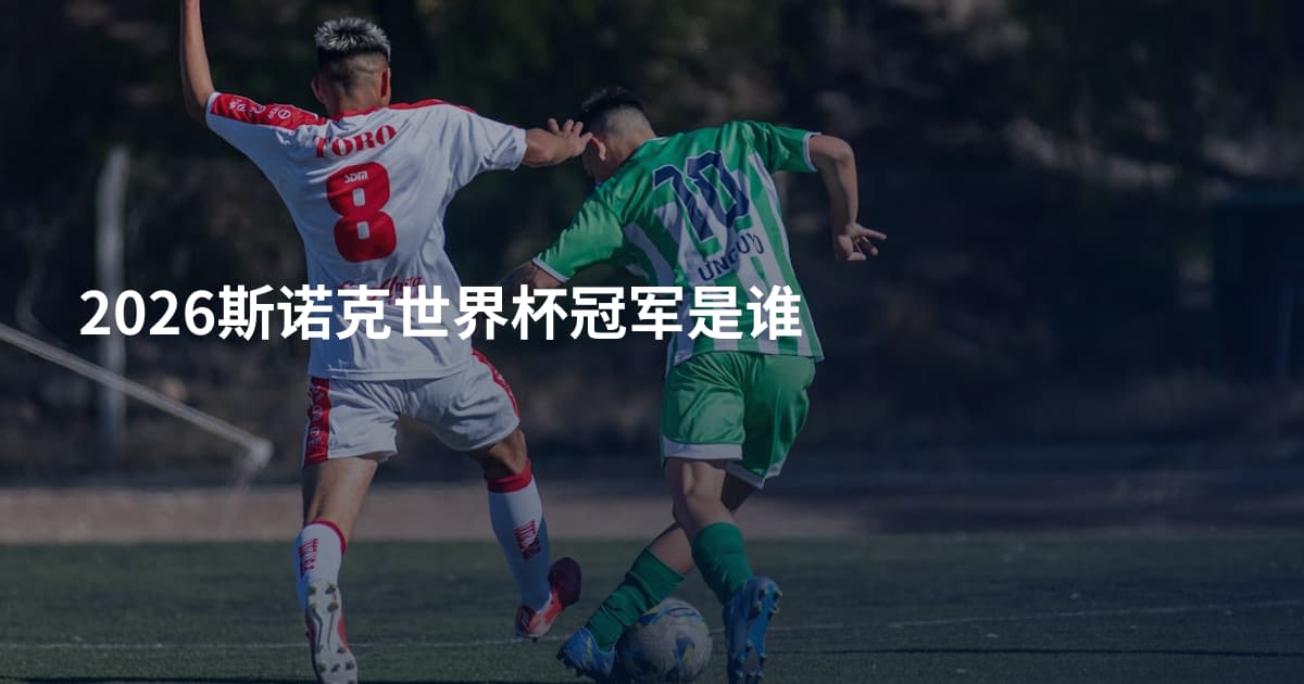 2026斯诺克世界杯冠军是谁