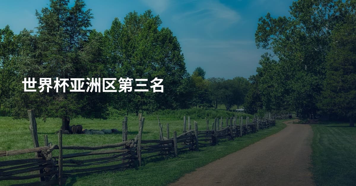 世界杯亚洲区第三名