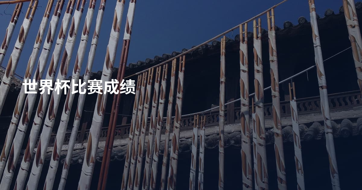 世界杯比赛成绩