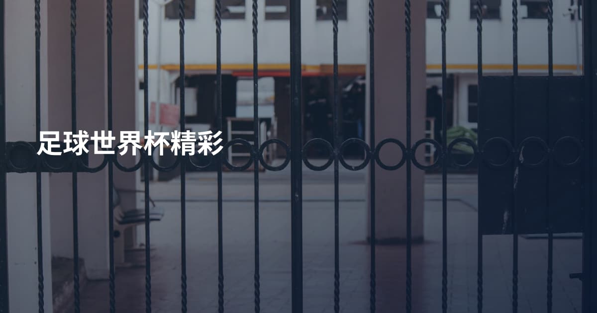足球世界杯精彩