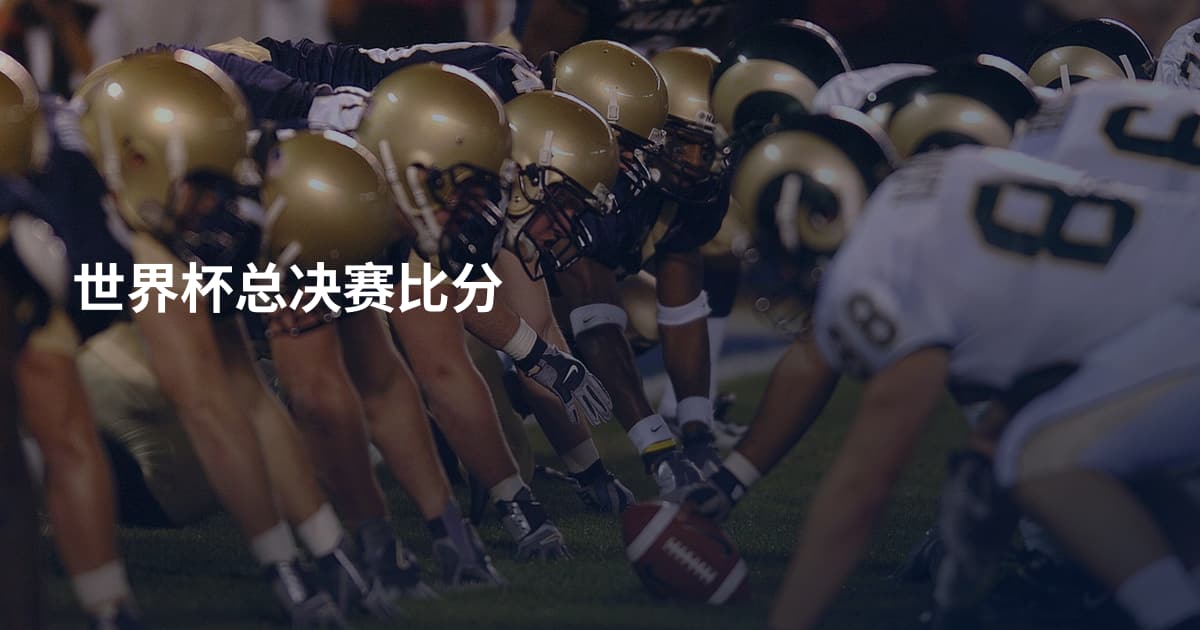 世界杯总决赛比分