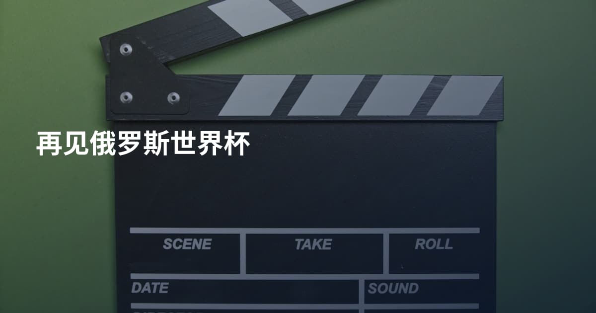 再见俄罗斯世界杯