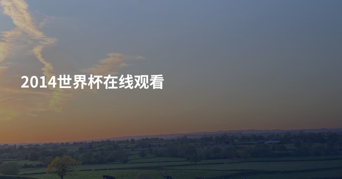 2014世界杯在线观看