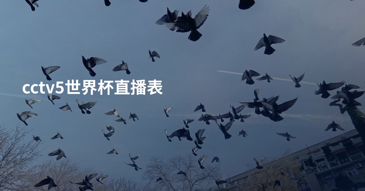 cctv5世界杯直播表