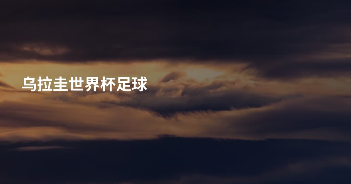 乌拉圭世界杯足球