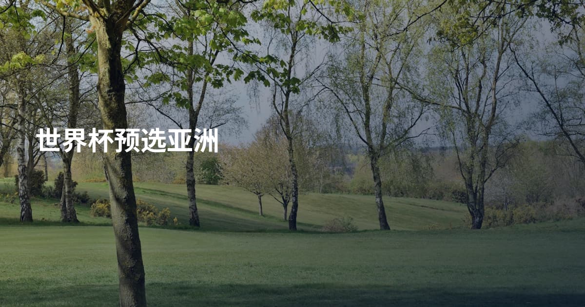 世界杯预选亚洲