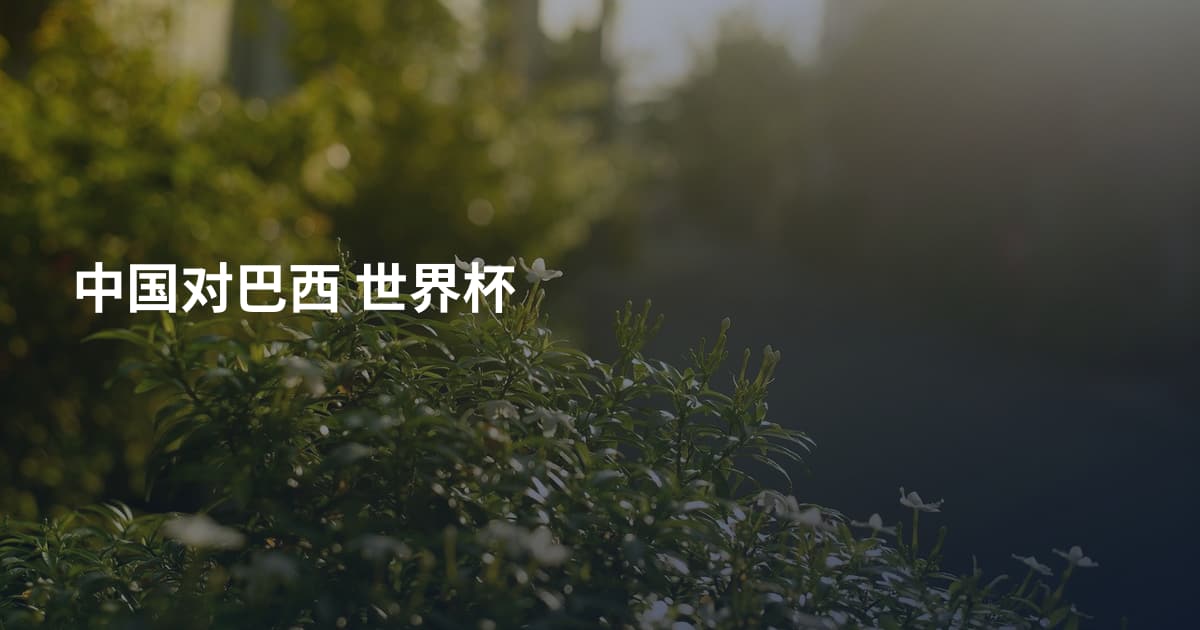 中国对巴西 世界杯