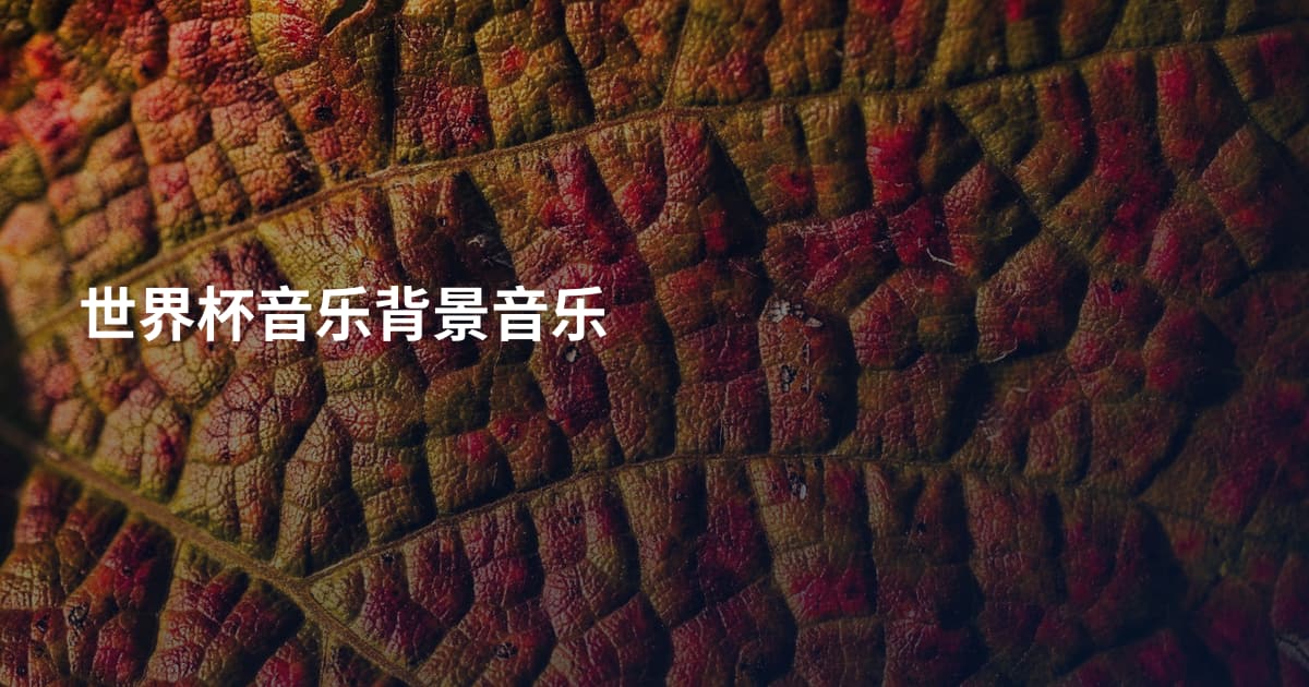 世界杯音乐背景音乐
