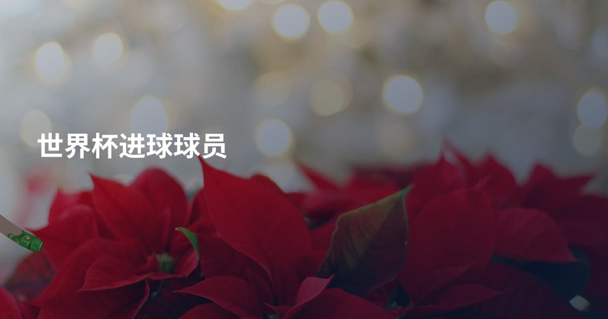 世界杯进球球员