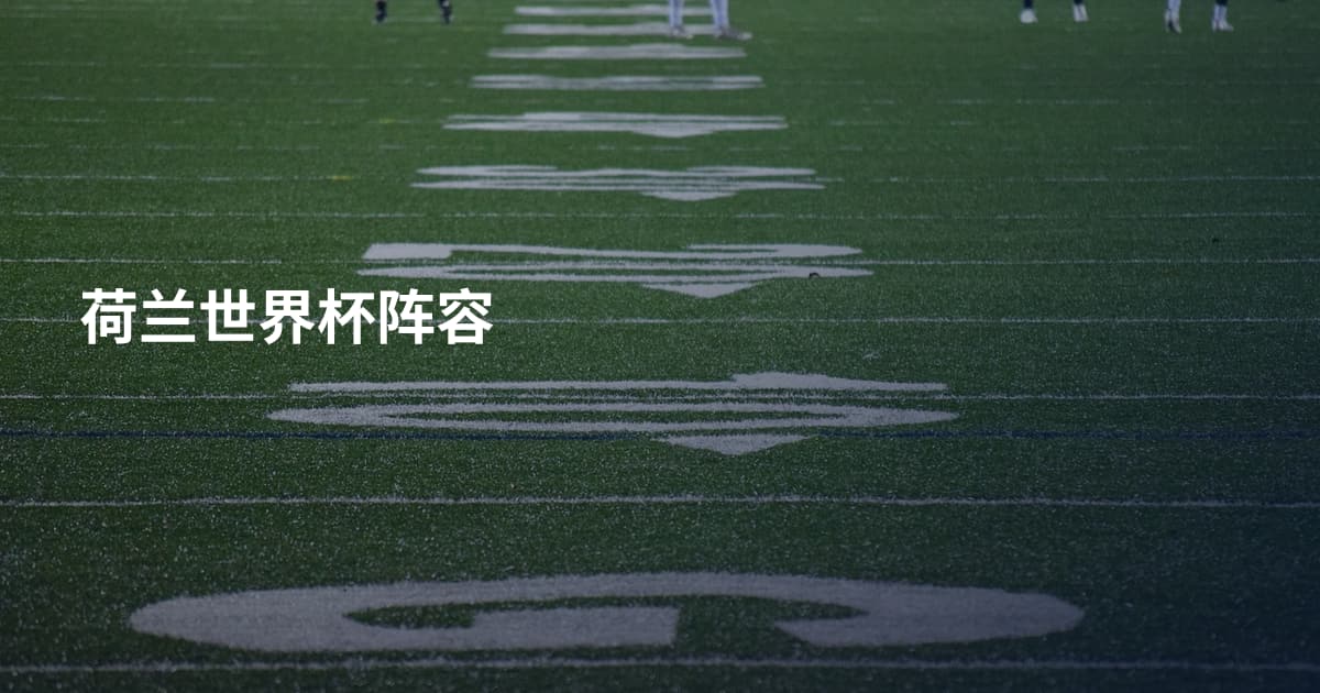 荷兰世界杯阵容