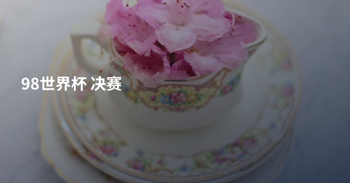 98世界杯 决赛
