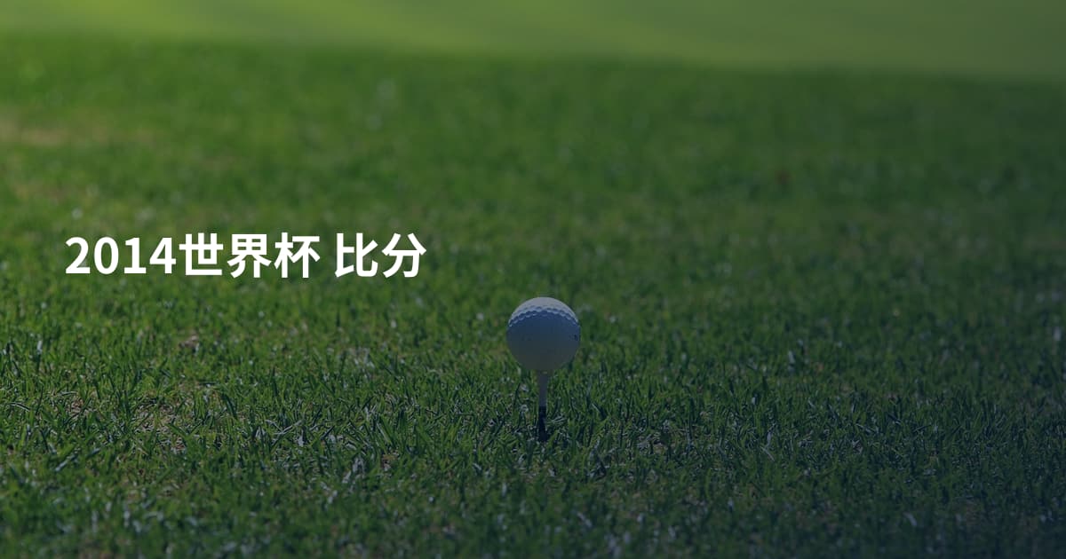 2014世界杯 比分