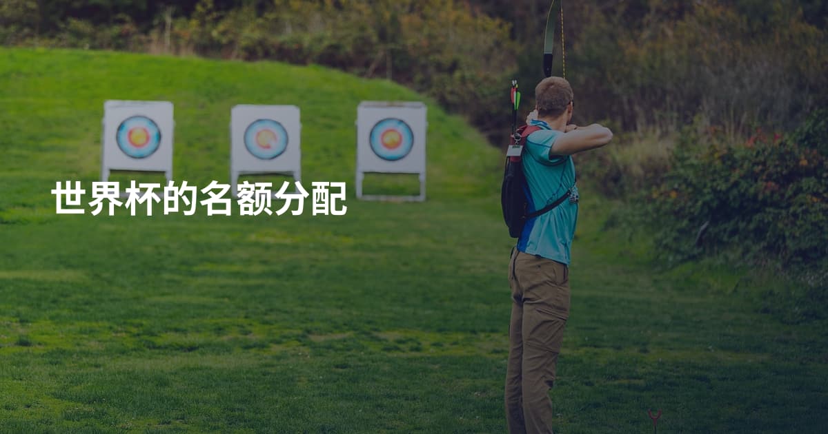 世界杯的名额分配