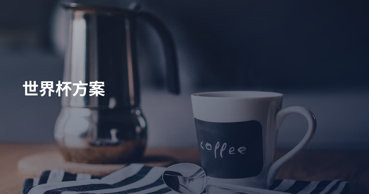 世界杯方案