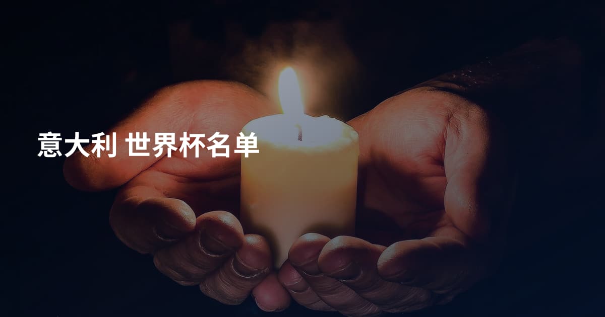 意大利 世界杯名单