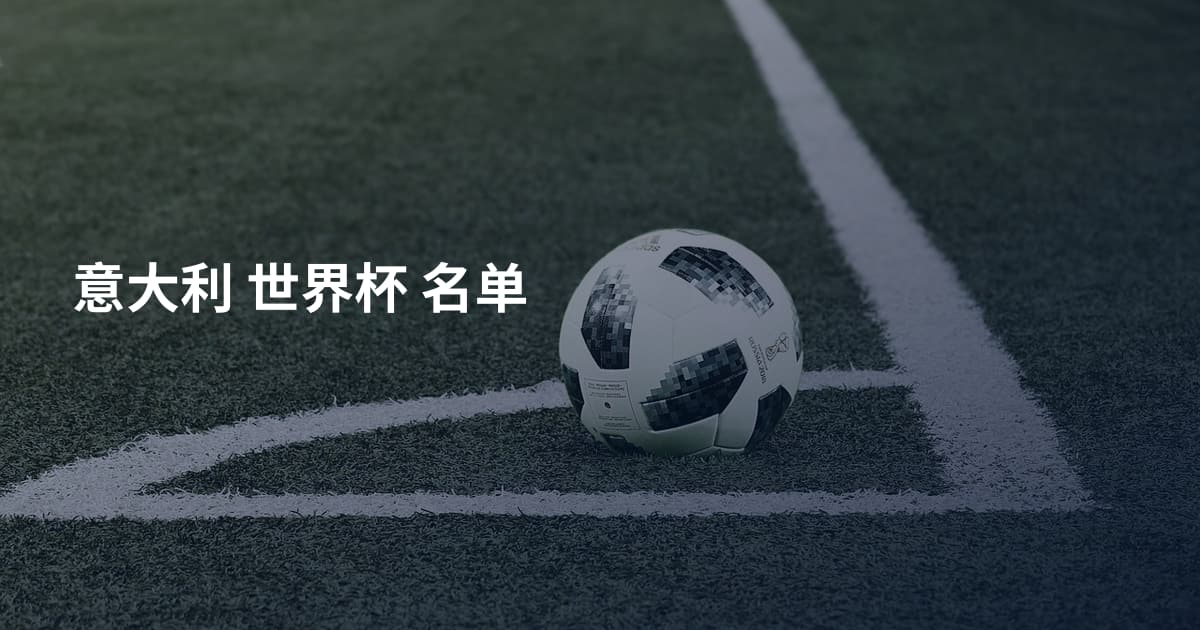 意大利 世界杯 名单