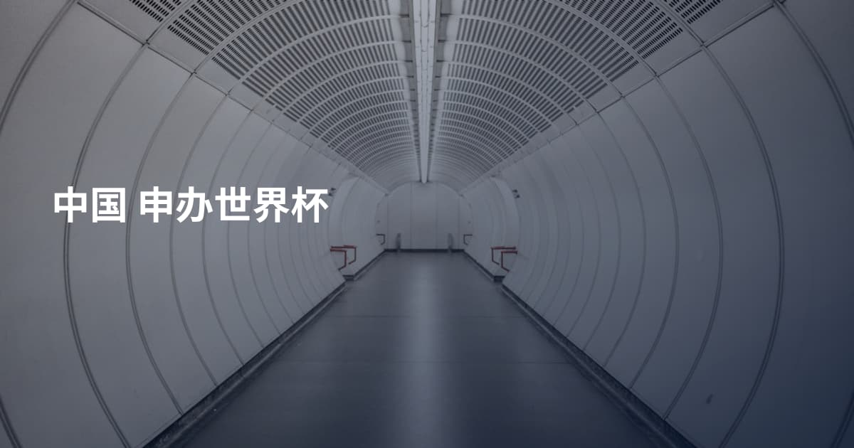 中国 申办世界杯