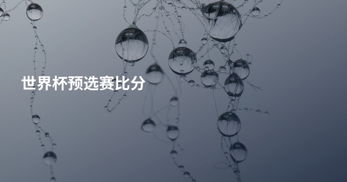 世界杯预选赛比分