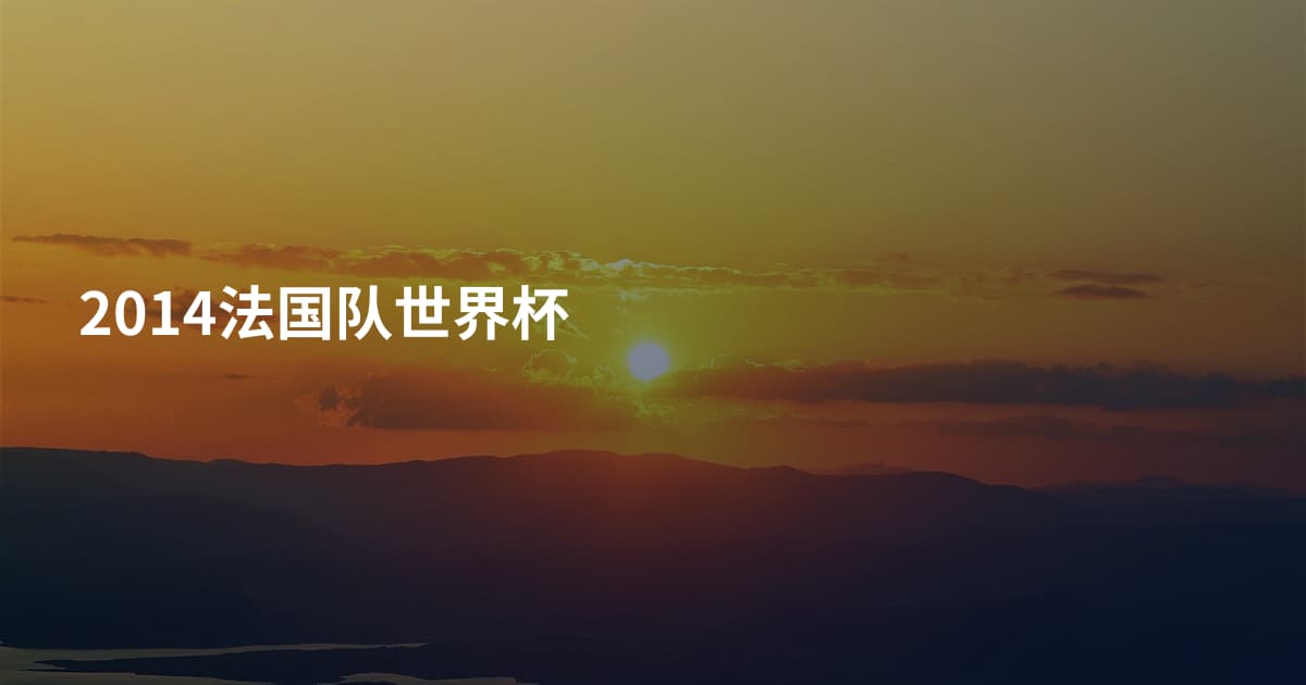 2014法国队世界杯