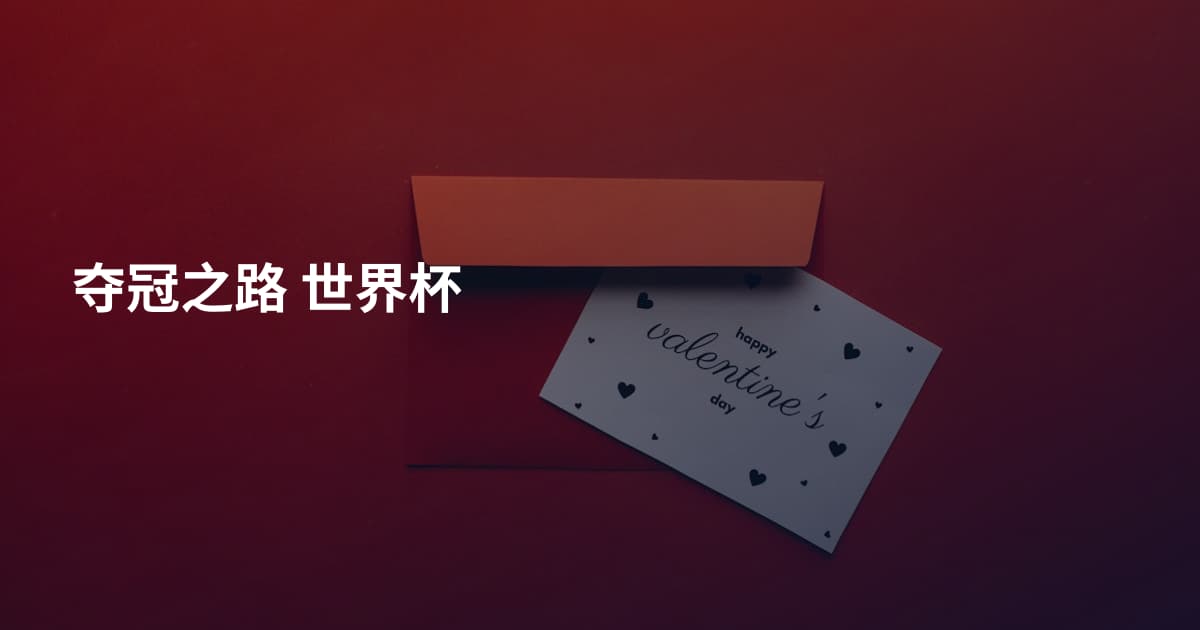 夺冠之路 世界杯