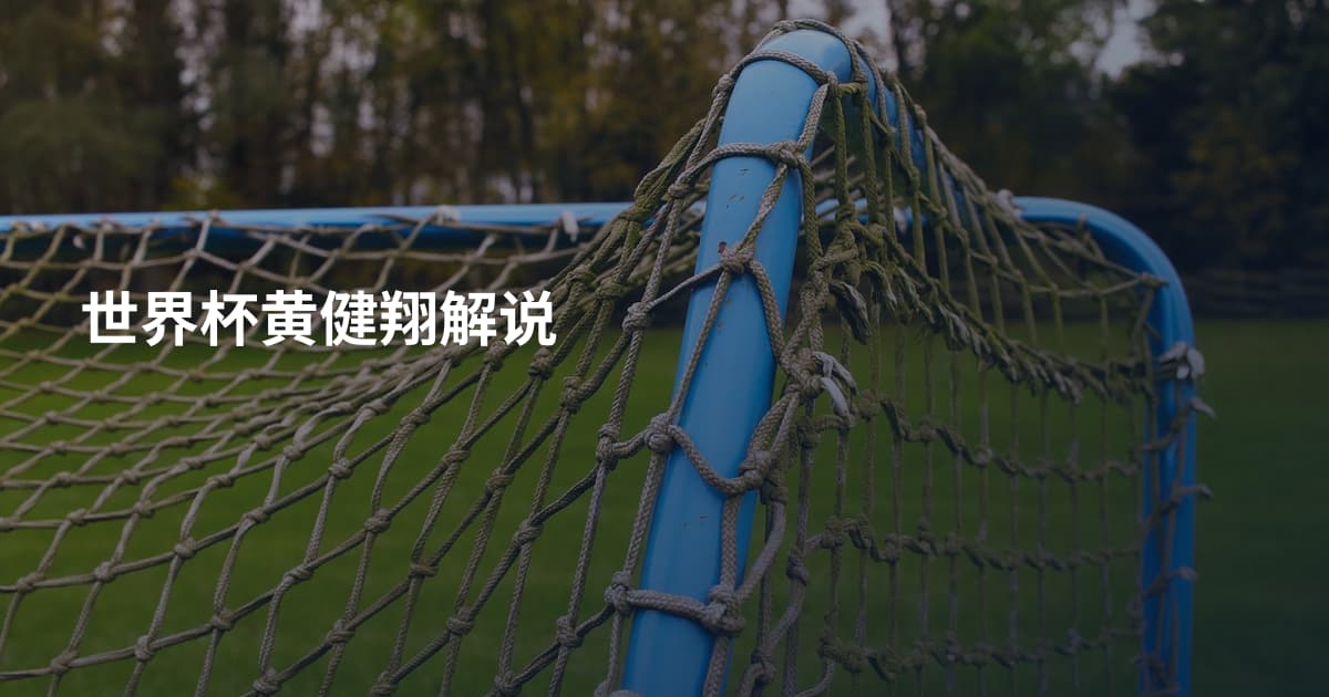 世界杯黄健翔解说